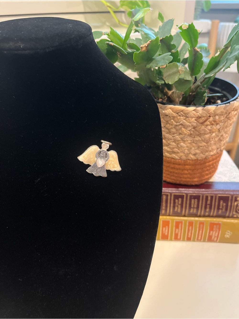 Vintage Gold and Silver Angel Pin Brooch - Women's Jewelry